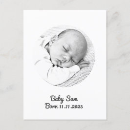 bebé bebé niña invitación foto personalizado