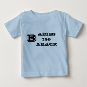 BEBÉ BEBÉS PARA LA CAMISETA DE BARACK