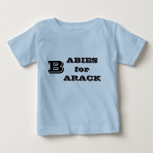 BEBÉ BEBÉS PARA LA CAMISETA DE BARACK (Anverso)