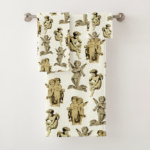 Bebé beige de la cosecha veneciana Cherub Ángeles 