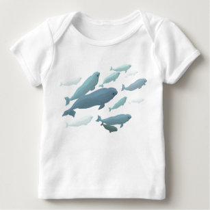 Camisetas Ballena Azul Para Bebes Zazzle Es