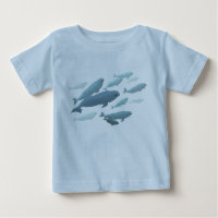 Bebé Beluga Camiseta de ballena barata arte de bal