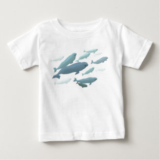Bebé Beluga Camiseta de ballena Cute arte de balle