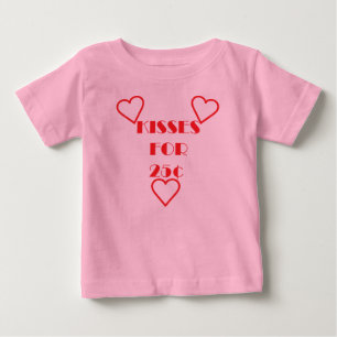 Bebé Besos por 25 centavos -  de camiseta de Baby Fine