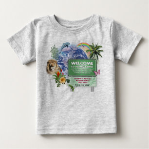 Bebé Bienvenidos a esta camiseta de Planet Baby