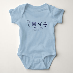 Bebé body Amor marinero para nene