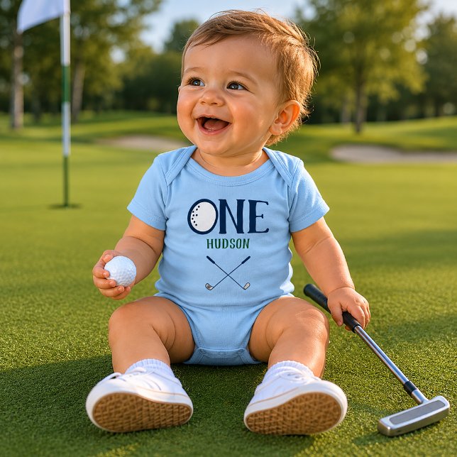 Bebé Body de Cumpleaños Personalizado de Golf para Prim (Subido por el creador)