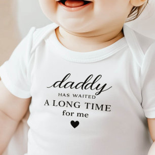 Bebé Body "Papi ha esperado" Regalo de Bodysuit para be