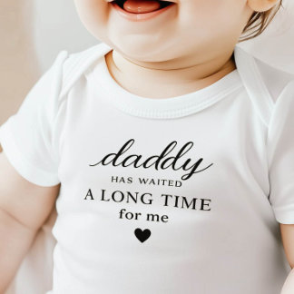Bebé Body "Papi ha esperado" Regalo de Bodysuit para be
