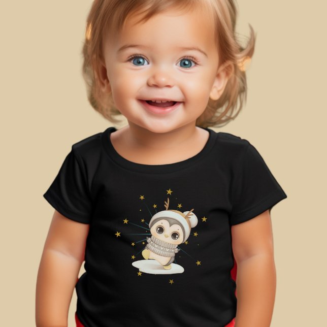 Bebé Boho Pingüino De Invierno Con Camiseta Infantil St (Subido por el creador)