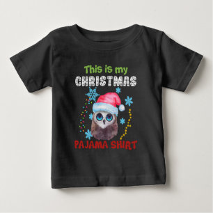 Bebé Búho Esta Es Mi Camiseta De Navidad De Pijama