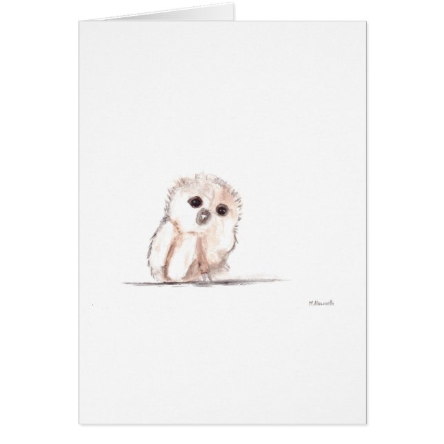 Bebé búho pequeño ave (Frente)