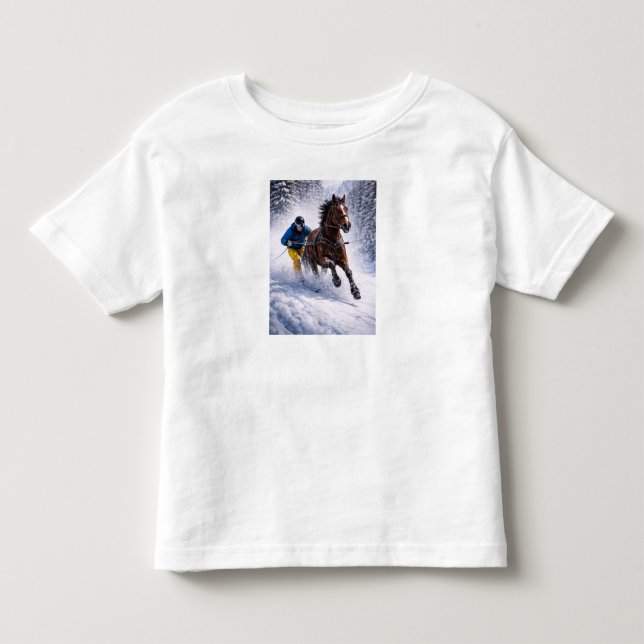 Bebé Caballo de invierno | Ropa Camiseta | Zapatos (Anverso)