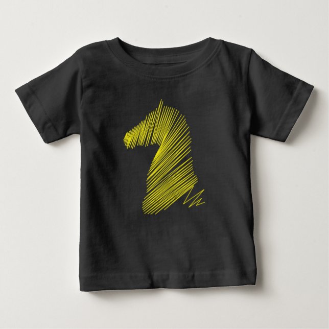 Bebé Cabeza de Caballo Abstracta – Camiseta de Arte de  (Anverso)