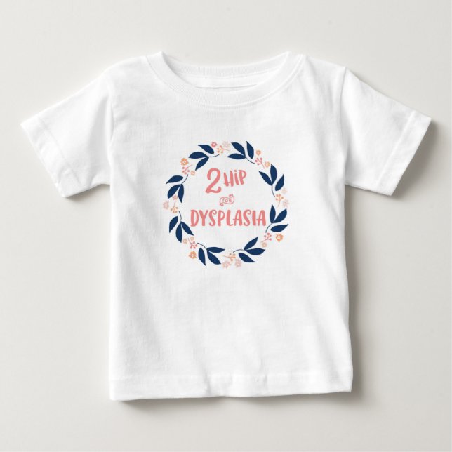 Bebé Cadera 2 para la camiseta de la displasia (Anverso)