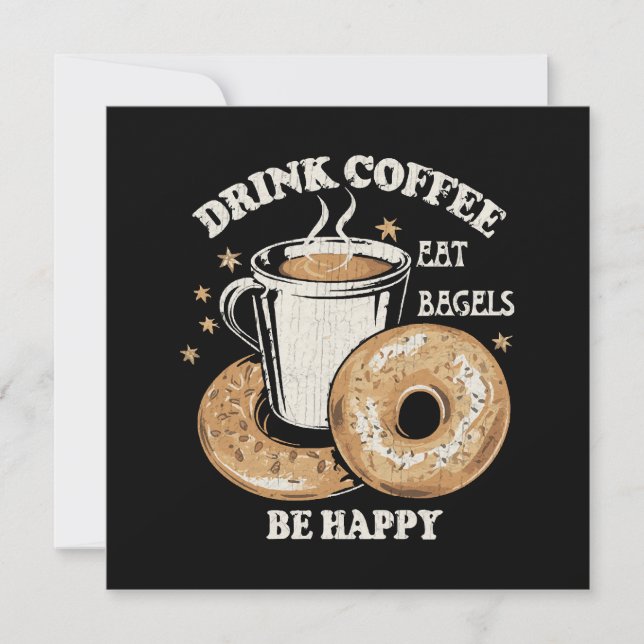 Bebe café Come Bagels Be Happy (Anverso)