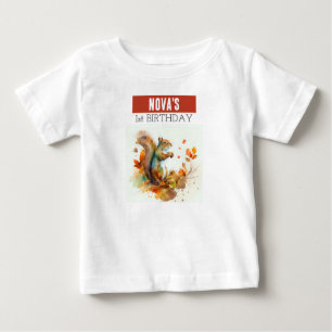 Bebé Caída / ardilla de vibraciones otoñales - Camiseta