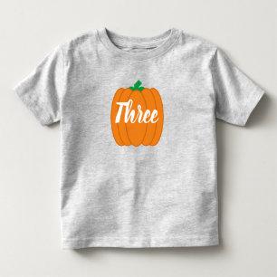 Bebé Calabaza 3.ª camiseta de cumpleaños