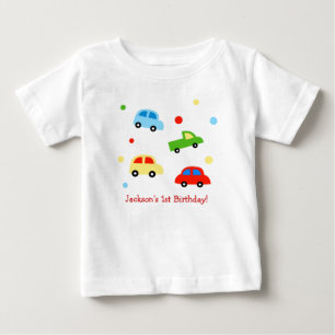 Bebé Camión de autos personalizado camiseta de primer c