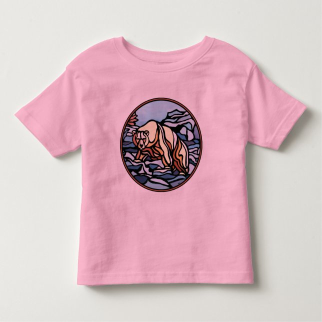 Bebé Camisas de niños de oso polar de la camiseta del b (Anverso)