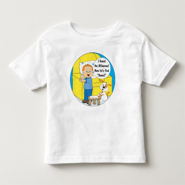 Bebé Camiseta 2T-6T del niño de la Pascua (niño/perro) (Anverso)