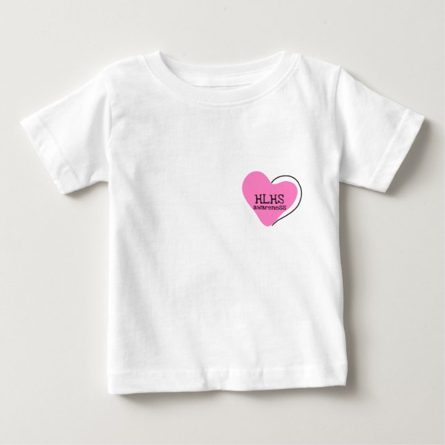 Bebé Camiseta 6-24month del combatiente de HLHS (Anverso)