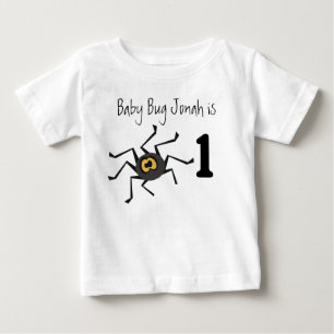 Bebé Camiseta adaptable del cumpleaños del insecto de