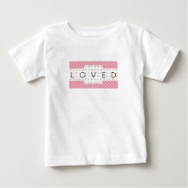Bebé Camiseta adorable de Pastel Hearts & Polka Dots