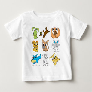 Bebé Camiseta adorable del niño de los perros