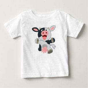 Bebé Camiseta alegre de Personalizado Cow Baby