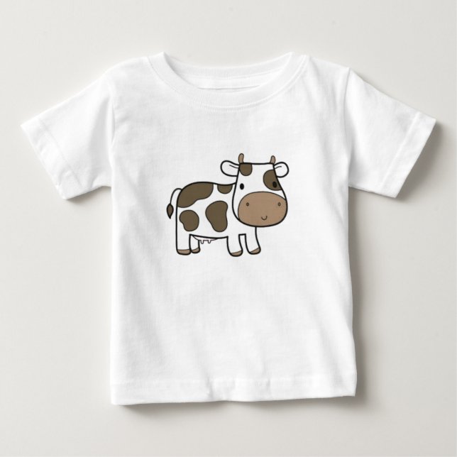 Bebé Camiseta Amante de Vaca y Perro (Anverso)