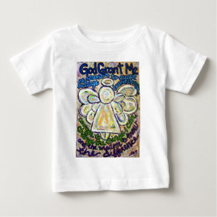 Bebé Camiseta Ángel de la oración de la serenidad (Dobl