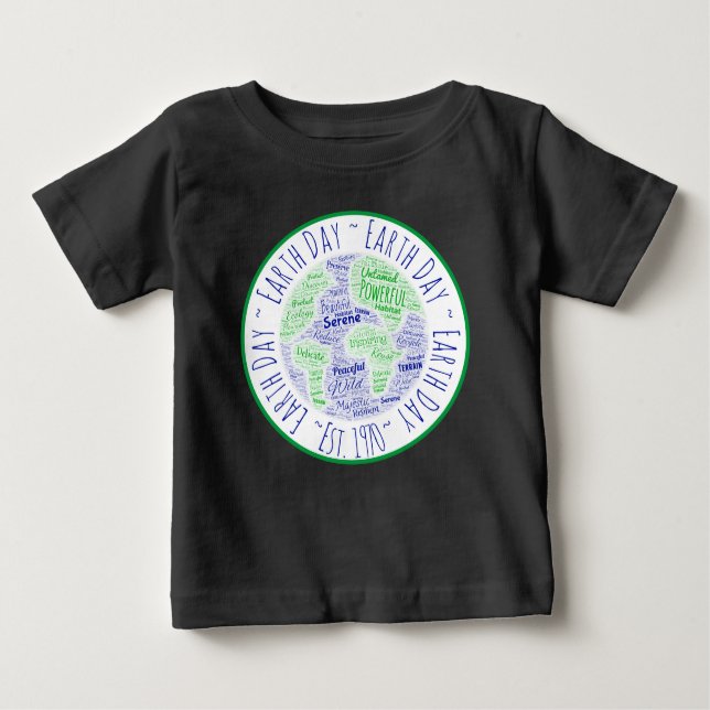 Bebé Camiseta artística del Día de la Tierra (Anverso)