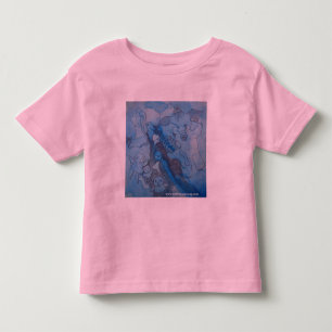 Bebé Camiseta azul de los elefantes