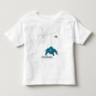 Bebé Camiseta azul de los niños de la araña y de la