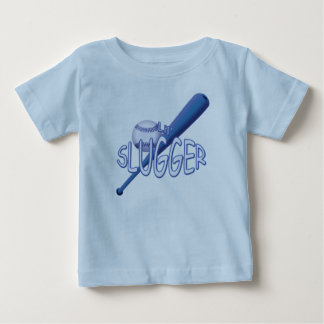 Bebé Camiseta azul del leñador de béisbol