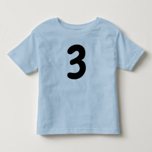 Bebé Camiseta azul para niños de 3 años