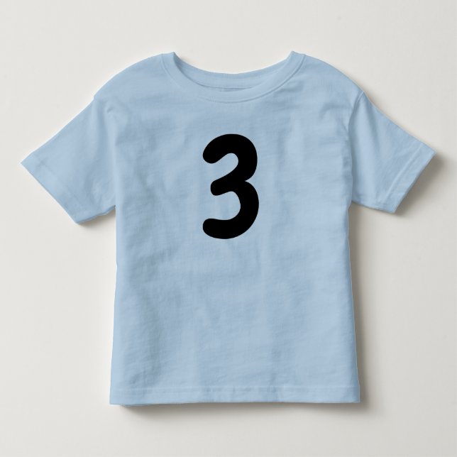 Bebé Camiseta azul para niños de 3 años (Anverso)