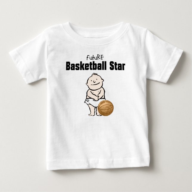 Bebé Camiseta Baby Boy, estrella de baloncesto Futuro (Anverso)