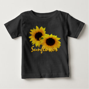 Bebé Camiseta Baby Sunflower Camiseta Personalizada de 