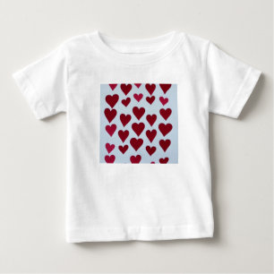 Bebé Camiseta blanca de 12 meses con diseño de corazone