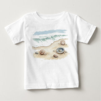 Bebé Camiseta Boby de Tote de Playa de Acuarela de Conc