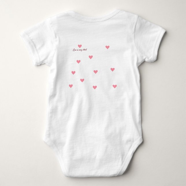 Bebé Camiseta body para bebe navidad (Reverso)