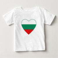 Camiseta cardíaca de bandera de Bulgaria