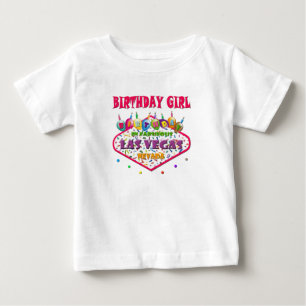 Bebé Camiseta Chica de cumpleaños de Las Vegas