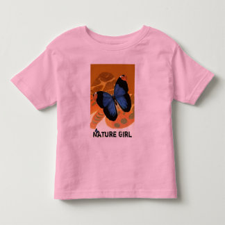 Bebé Camiseta Chica de la naturaleza de la mariposa . n
