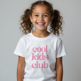 Bebé Camiseta Club de Niños Geniales Rosa Camiseta para