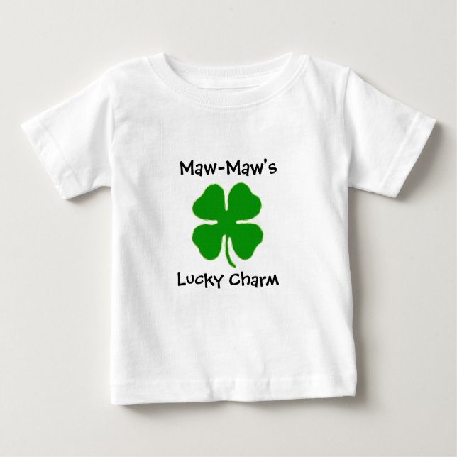 Bebé Camiseta con encanto de Maw-Maw para niños pequeño (Anverso)