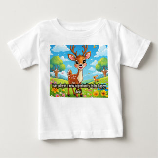 Bebé camiseta con Frase Inspiradora Infantil de Bambi