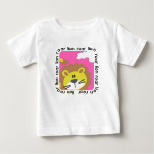 Bebé Camiseta con volante para niños pequeños Rugido de